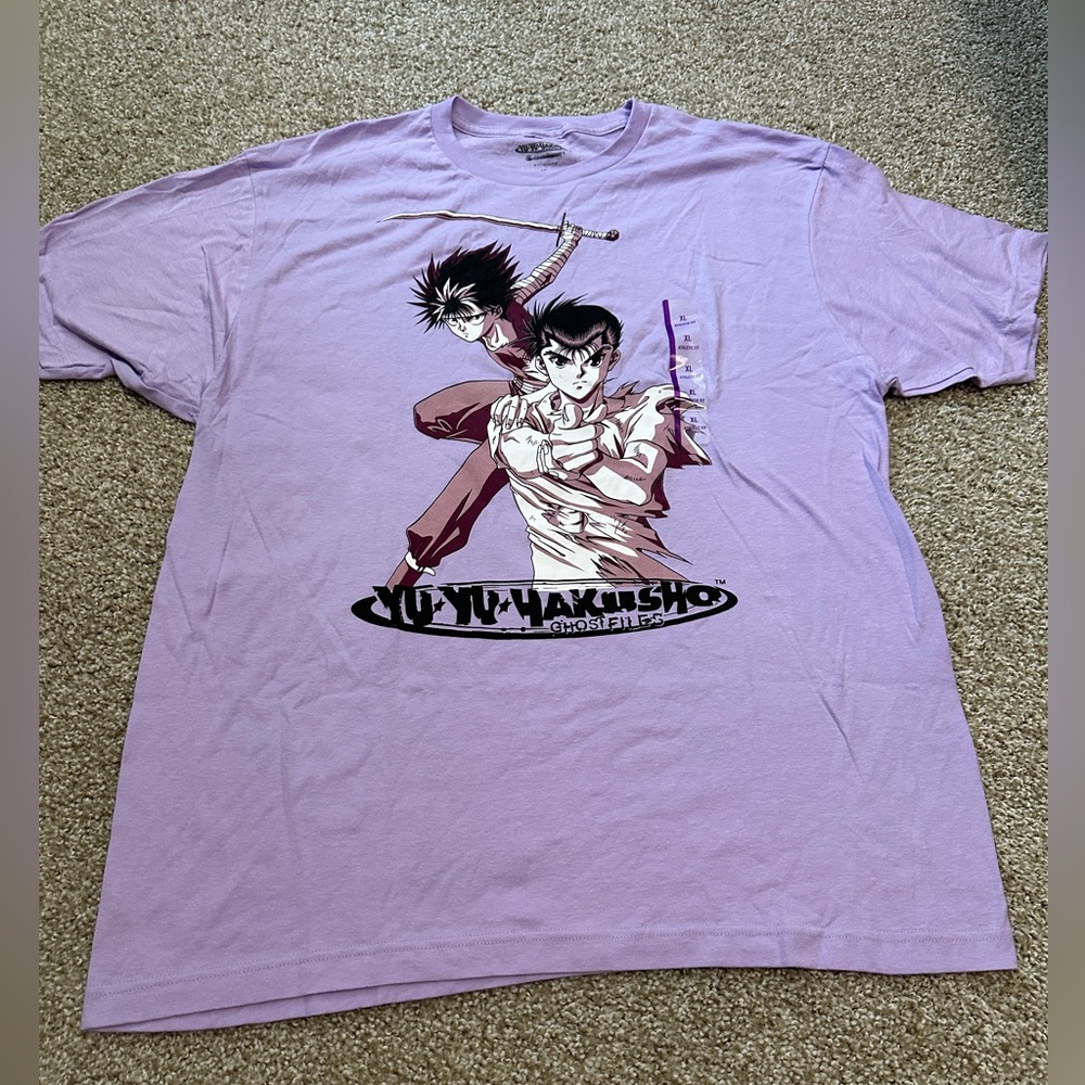 Yu Yu Hakusho Yusuke Urameshi Spirit Gun Anime Manga T-Shirt Men's XXL